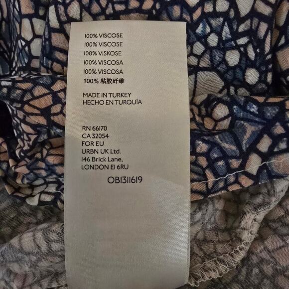 Anthropologie Maeve Colette Floral Motif Mosaic Ballon Sleeve Peasant Blouse Top - Picture 10 of 13